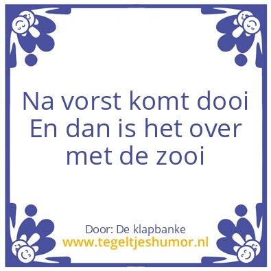 Tegeltje: Vorst