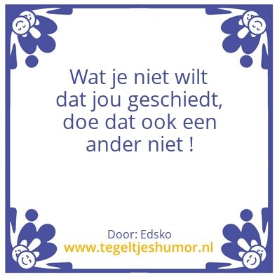 Tegeltje: Leven en laten leven