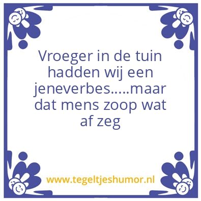 Tegeltje: Jeneverbes