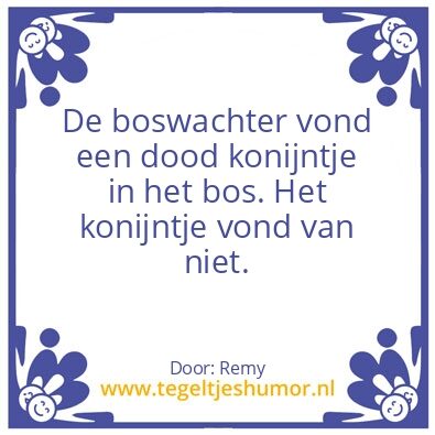 Tegeltje: Konijntje