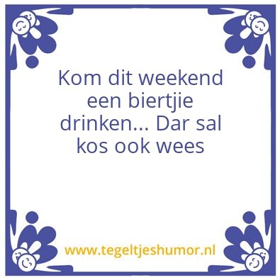 Tegeltje: Kos