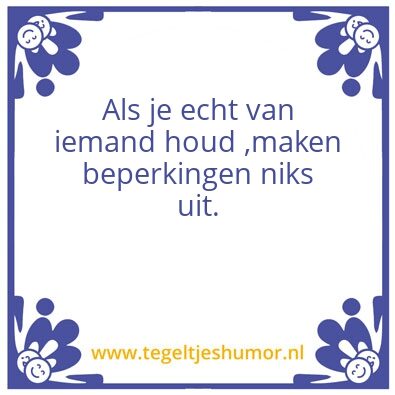 Tegeltje: .