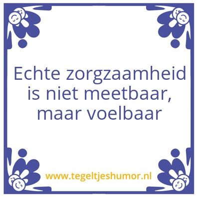 Tegeltje: zorgen