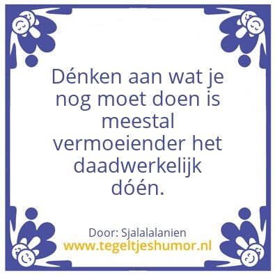 Tegeltje: Todo