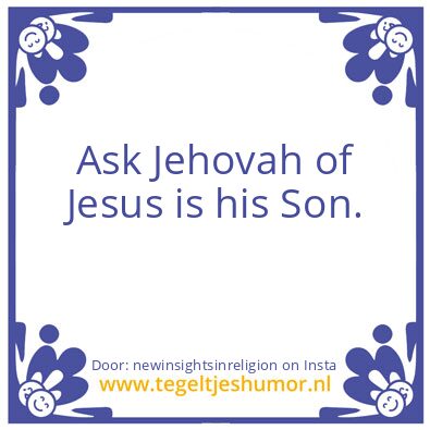 Tegeltje: the devil jaweh is a lier