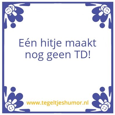 Tegeltje: TD