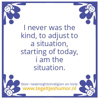 Tegeltje: Have you ever noticed ?