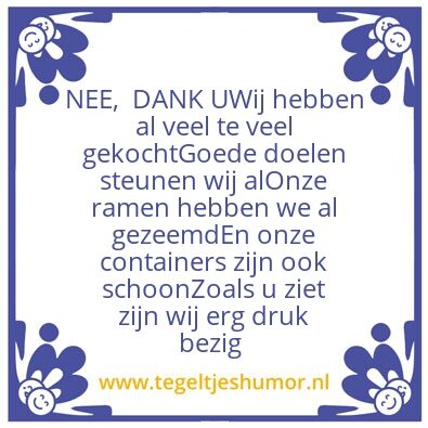 Tegeltje: voordeur