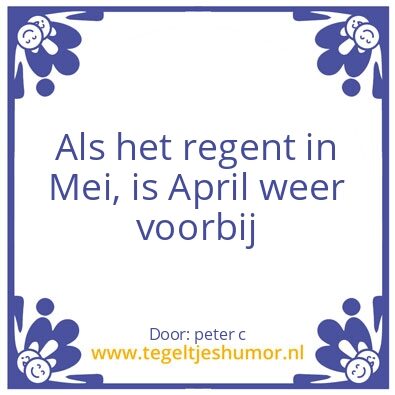 Tegeltje: het weer