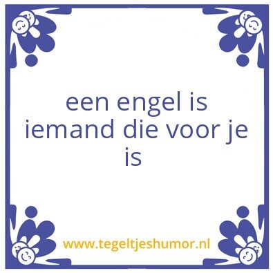 Tegeltje: Engel