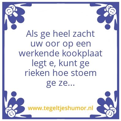 Tegeltje: Kookplaat