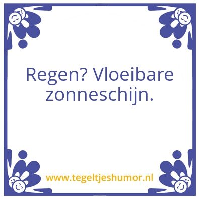 Tegeltje: Tegel