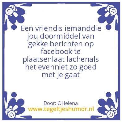 Tegeltje: Een vriend