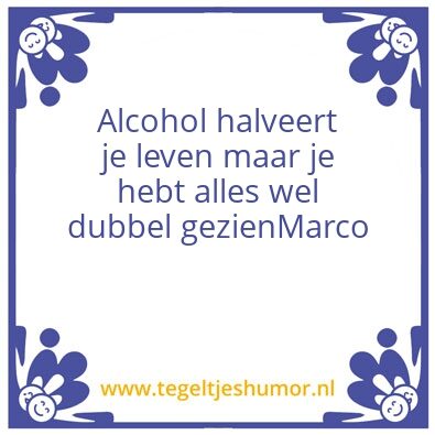 Tegeltje: Spreuk van de dag