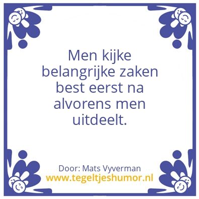 Tegeltje: Test