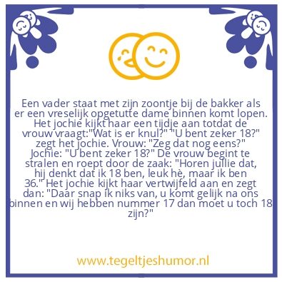 Tegeltje: De bakker