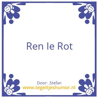 Tegeltje: .