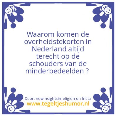 Tegeltje: Is de politiek eerlijk ?