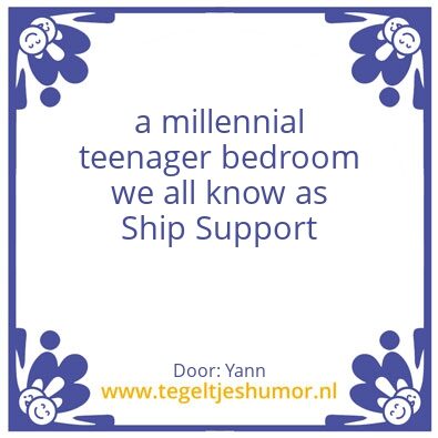 Tegeltje: shipsupport