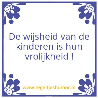Tegeltje: kinderen