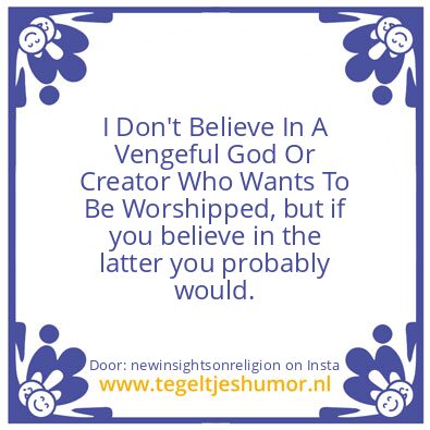 Tegeltje: I Don’t..