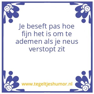 Tegeltje: Ademen