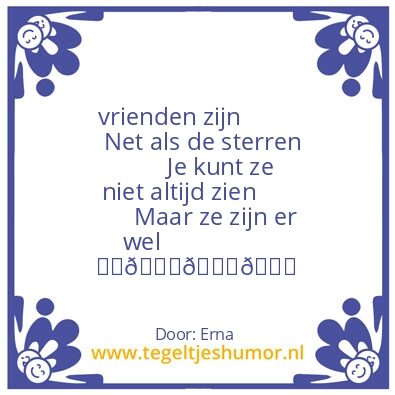 Tegeltje: Vriendschap