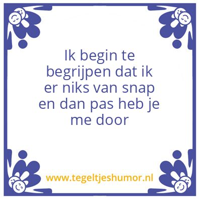 Tegeltje: Tegel