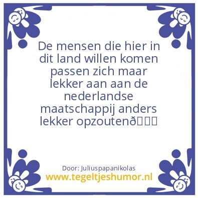 Tegeltje: Nederland