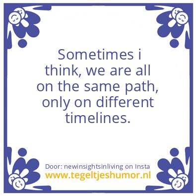Tegeltje: “Our Path”