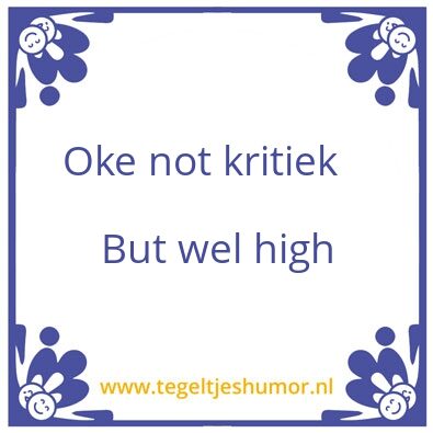 Tegeltje: Wise words