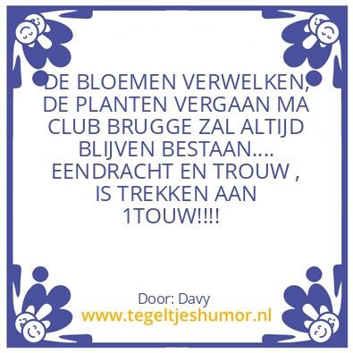 Tegeltje: F. C. Bruges