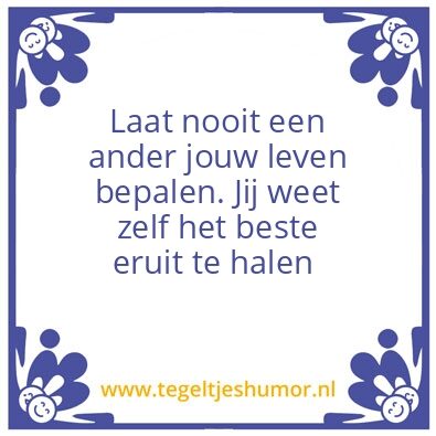 Tegeltje: Spreuken