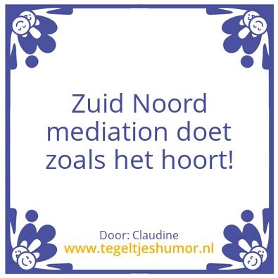 Tegeltje: Zuid Noord