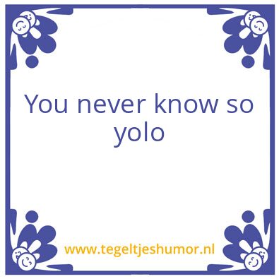 Tegeltje: spreuk VNO