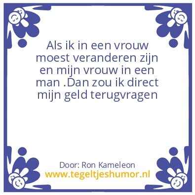 Tegeltje: vrouw zijn