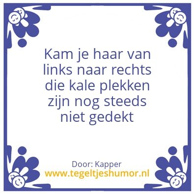 Tegeltje: Kapper