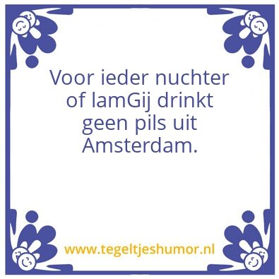 Tegeltje: Amsterdamse Pils
