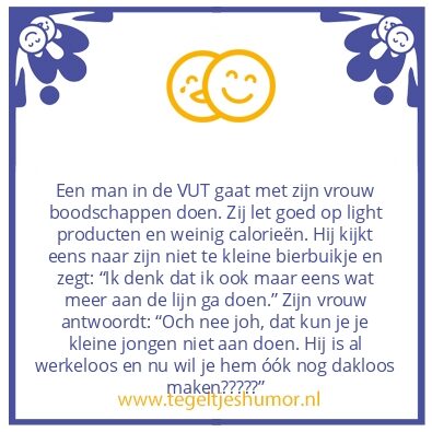 Tegeltje: Man in de vut