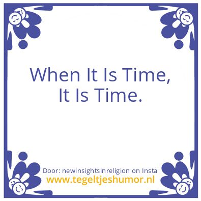 Tegeltje: Quitters are Losers.