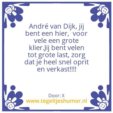 Tegeltje: A.v.D.