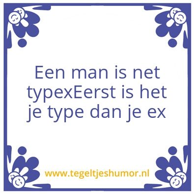 Tegeltje: Typex