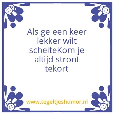 Tegeltje: Lachen