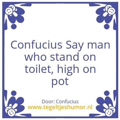 Tegeltje: Confucius