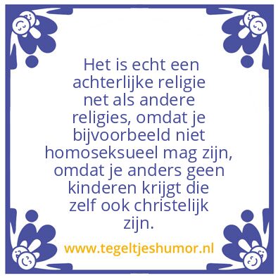 Tegeltje: De waarheid