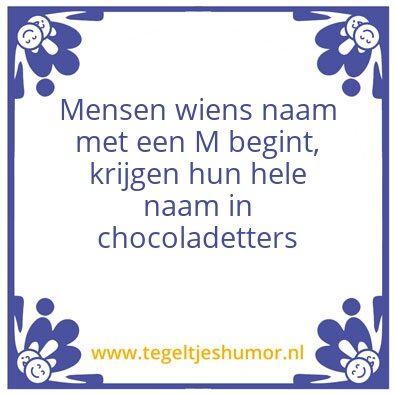 Tegeltje: Mensen