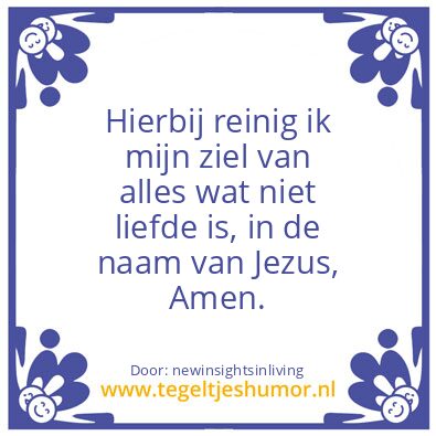 Tegeltje: Hereby i clean