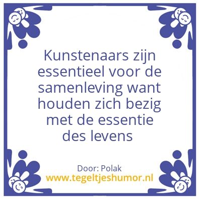 Tegeltje: Essentie