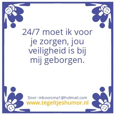 Tegeltje: Zorgen