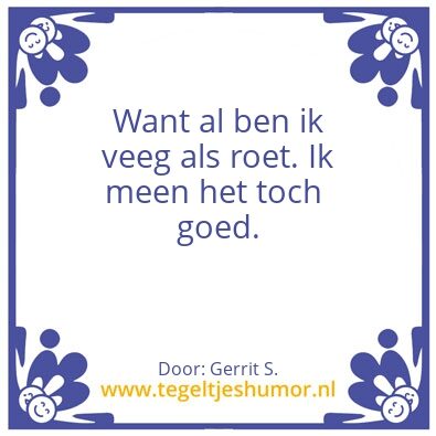 Tegeltje: Ik ben Gerrit.